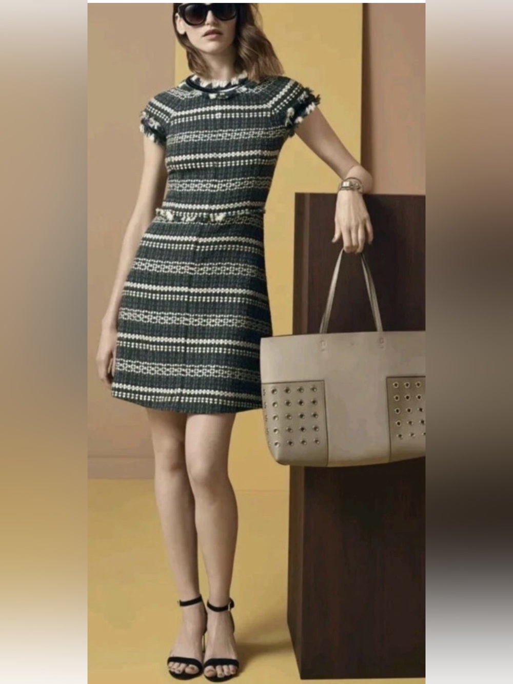 ⭐️ Tory Burch  Norfolk Tweed luxury dress⭐️Siz 8
